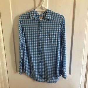 J. Crew factory gingham top